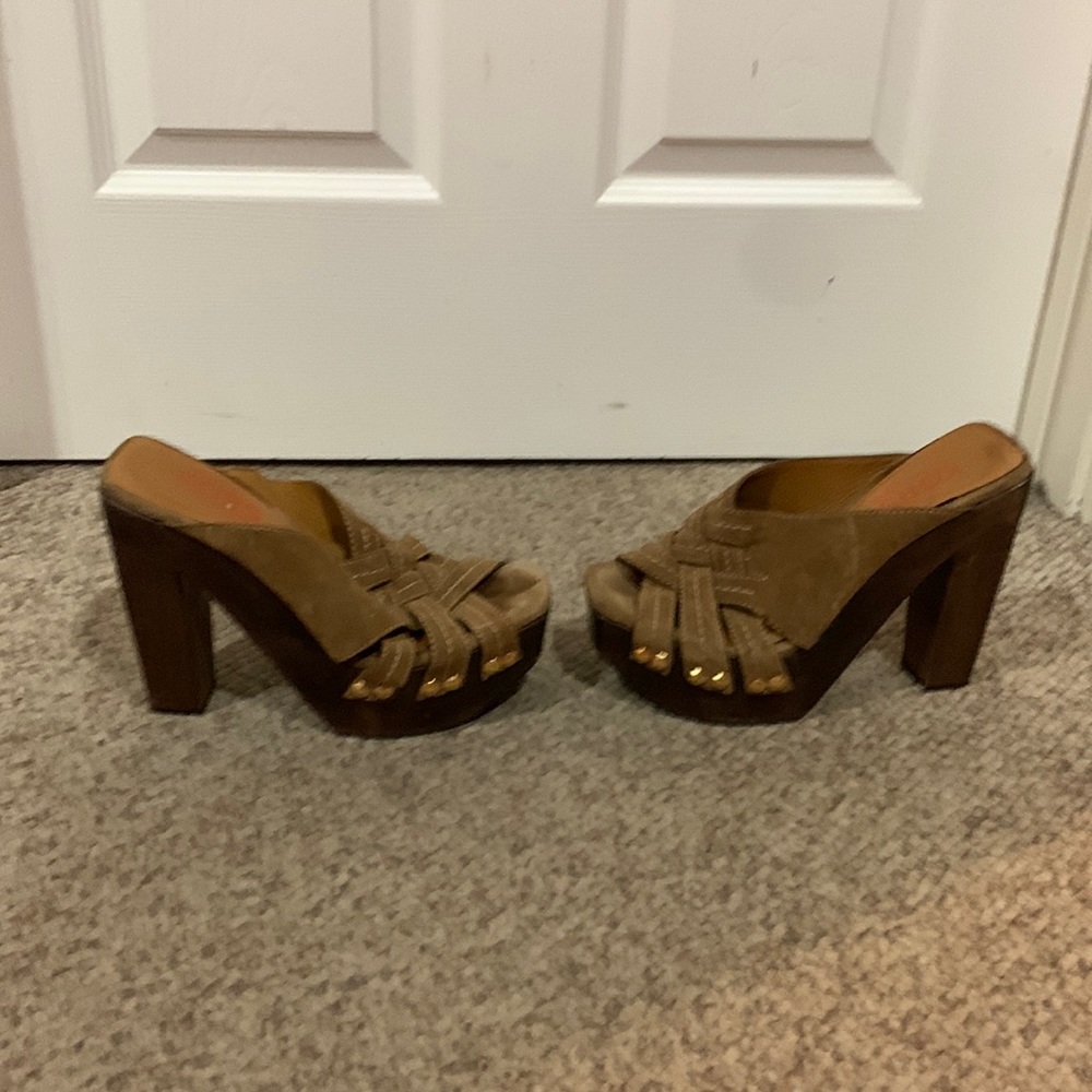 KORS Michael Kors Brown Platform Heels